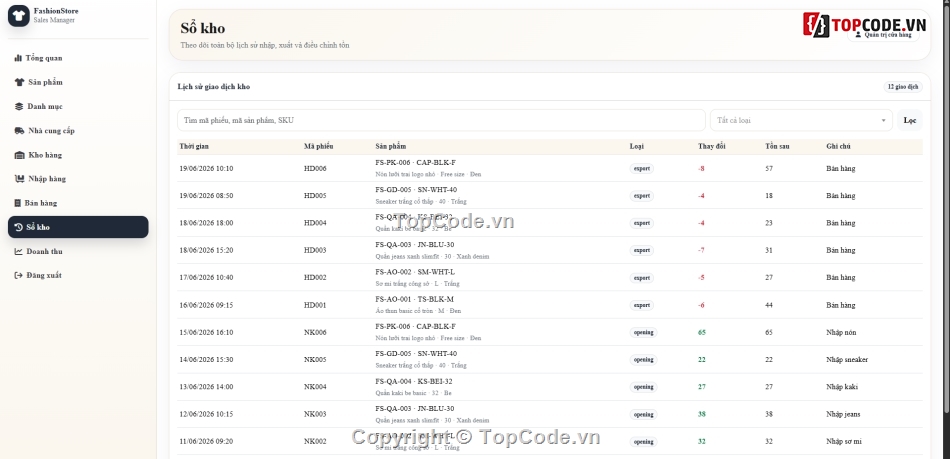 Website quản lý,Web thời trang,quản lý cửa hàng